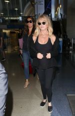 GOLDIE HAWN at LAX Airport in Los Angeles 05/03/2017