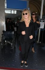 GOLDIE HAWN at LAX Airport in Los Angeles 05/03/2017