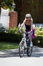 GOLDIE HAWN Out Riding a Bike in Pacific Palisades 05/27/2017