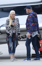 GWEN STEFANI at Van Nuys Airport in  los Los Angeles 05/10/2017