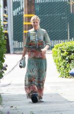 GWYNETH PALTROW with a Soft Cast on Her Right Leg Out in Los Angeles 05/26/2017