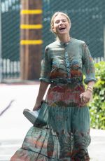 GWYNETH PALTROW with a Soft Cast on Her Right Leg Out in Los Angeles 05/26/2017