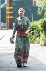 GWYNETH PALTROW with a Soft Cast on Her Right Leg Out in Los Angeles 05/26/2017