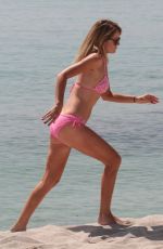 HALEY ROBERTS in Bikini on the Beach in Miami 05/15/2017