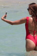 HANNA IVANOVA in Swimsuit on the Beach in Miami 05/11/2017