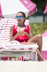 HANNA IVANOVA in Swimsuit on the Beach in Miami 05/11/2017