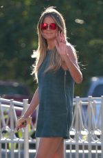 HEIDI KLUM on the Set of Extra in Los Angeles 05/01/2017