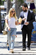 HILARY DUFF and Mike Comrie Out in Studio City 05/03/2017