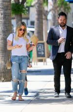 HILARY DUFF and Mike Comrie Out in Studio City 05/03/2017