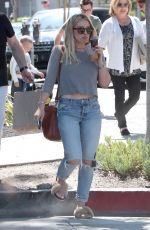 HILARY DUFF in Jeans Out and About in Los Angeles 05/27/2017