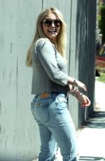 HILARY DUFF in Jeans Out and About in Los Angeles 05/27/2017