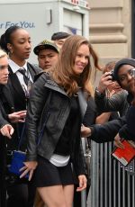 HILARY SWANK Arrives at AOL Studios in New York 05/31/2017