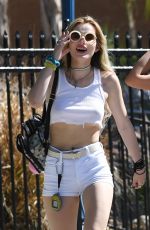 BELA THORNE Out at Magic Mountain in Valencia 05/05/2017