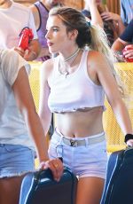 BELA THORNE Out at Magic Mountain in Valencia 05/05/2017