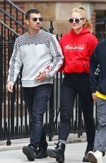 SOPHIE TURNER and Joe Jonas Leaves a Restaurant in New York 05/08/2017