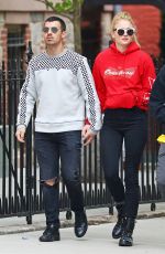SOPHIE TURNER and Joe Jonas Leaves a Restaurant in New York 05/08/2017