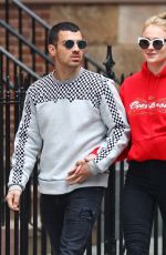 SOPHIE TURNER and Joe Jonas Leaves a Restaurant in New York 05/08/2017