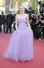 ELLE FANNING at The Beguiled Premiere at 70th Annual Cannes Film Festival 05/24/2017