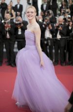 ELLE FANNING at The Beguiled Premiere at 70th Annual Cannes Film Festival 05/24/2017