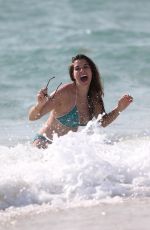IMOGEN THOMAS in Bikini on the Beach in Spain 05/07/2017