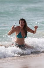 IMOGEN THOMAS in Bikini on the Beach in Spain 05/07/2017