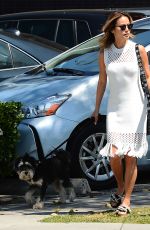 JAMIE CHUNG Walks Her Dog Out in Los Angeles 05/04/2017