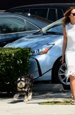 JAMIE CHUNG Walks Her Dog Out in Los Angeles 05/04/2017
