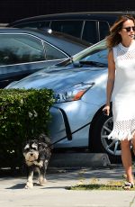 JAMIE CHUNG Walks Her Dog Out in Los Angeles 05/04/2017