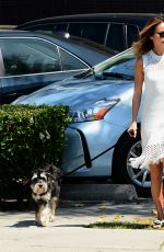 JAMIE CHUNG Walks Her Dog Out in Los Angeles 05/04/2017