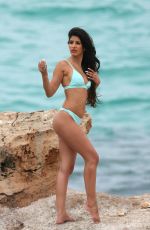 JASMIN WALIA in Bikinis on the Set of a Photoshoot in Ibiza 05/29/2017