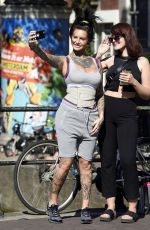 JEMMA LUCY Out at Red Light District in Amsterdam 05/30/2017