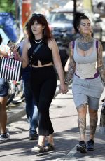 JEMMA LUCY Out at Red Light District in Amsterdam 05/30/2017