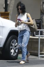 JENNA DEWAN in Ripped Jeans Out in Studio City 05/05/2017