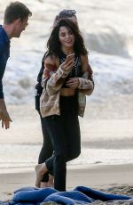 JENNA DEWAN on the Set of a Photoshoot on the Beach in Malibu 05/09/2017