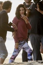 JENNA DEWAN on the Set of a Photoshoot on the Beach in Malibu 05/09/2017