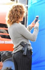 JENNFER LOPEZ at Shades of Blue Set in New York 05/11/2017
