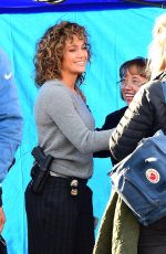 JENNFER LOPEZ at Shades of Blue Set in New York 05/11/2017