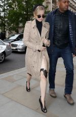 JENNIFER LAWRENCE Arrives at Buckingham Palace in London 05/05/2017