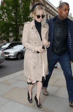 JENNIFER LAWRENCE Arrives at Buckingham Palace in London 05/05/2017