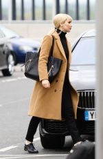 JENNIFER LAWRENCE on the Set of Red Sparrow at Heathrow Airport in London 05/04/2017