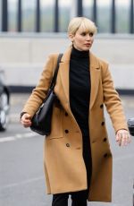 JENNIFER LAWRENCE on the Set of Red Sparrow at Heathrow Airport in London 05/04/2017