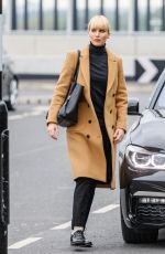 JENNIFER LAWRENCE on the Set of Red Sparrow at Heathrow Airport in London 05/04/2017