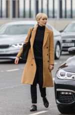 JENNIFER LAWRENCE on the Set of Red Sparrow at Heathrow Airport in London 05/04/2017