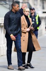 JENNIFER LAWRENCE on the Set of Red Sparrow in London 05/07/2017