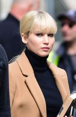 JENNIFER LAWRENCE on the Set of Red Sparrow in London 05/07/2017