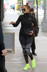 JENNIFER LOPEZ Arrives at a Gym in New York 05/11/2017