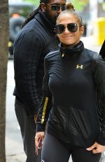 JENNIFER LOPEZ Arrives at a Gym in New York 05/11/2017