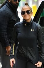 JENNIFER LOPEZ Arrives at a Gym in New York 05/11/2017