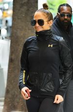 JENNIFER LOPEZ Arrives at a Gym in New York 05/11/2017