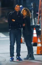 JENNIFER LOPEZ at Shades of Blue Set in New York 05/21/2017